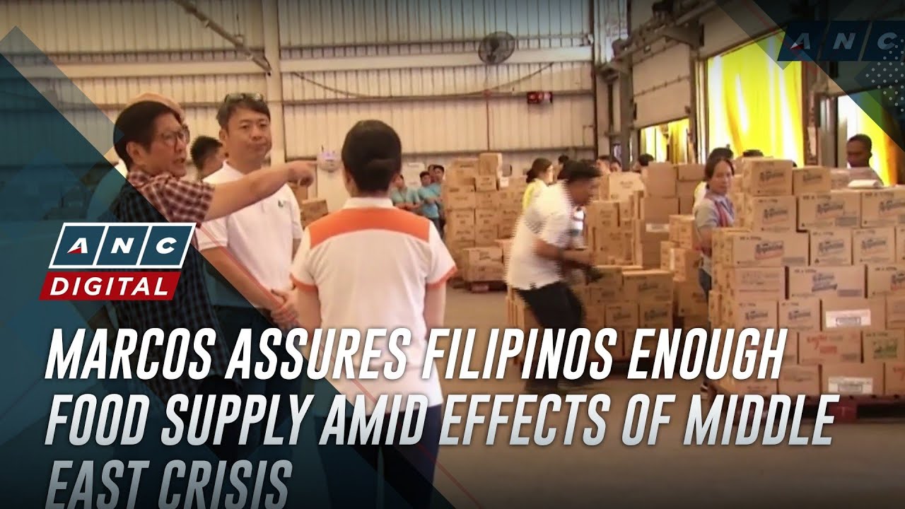 Marcos assures Filipinos enough food supply amid effects of Middle East crisis | ANC
