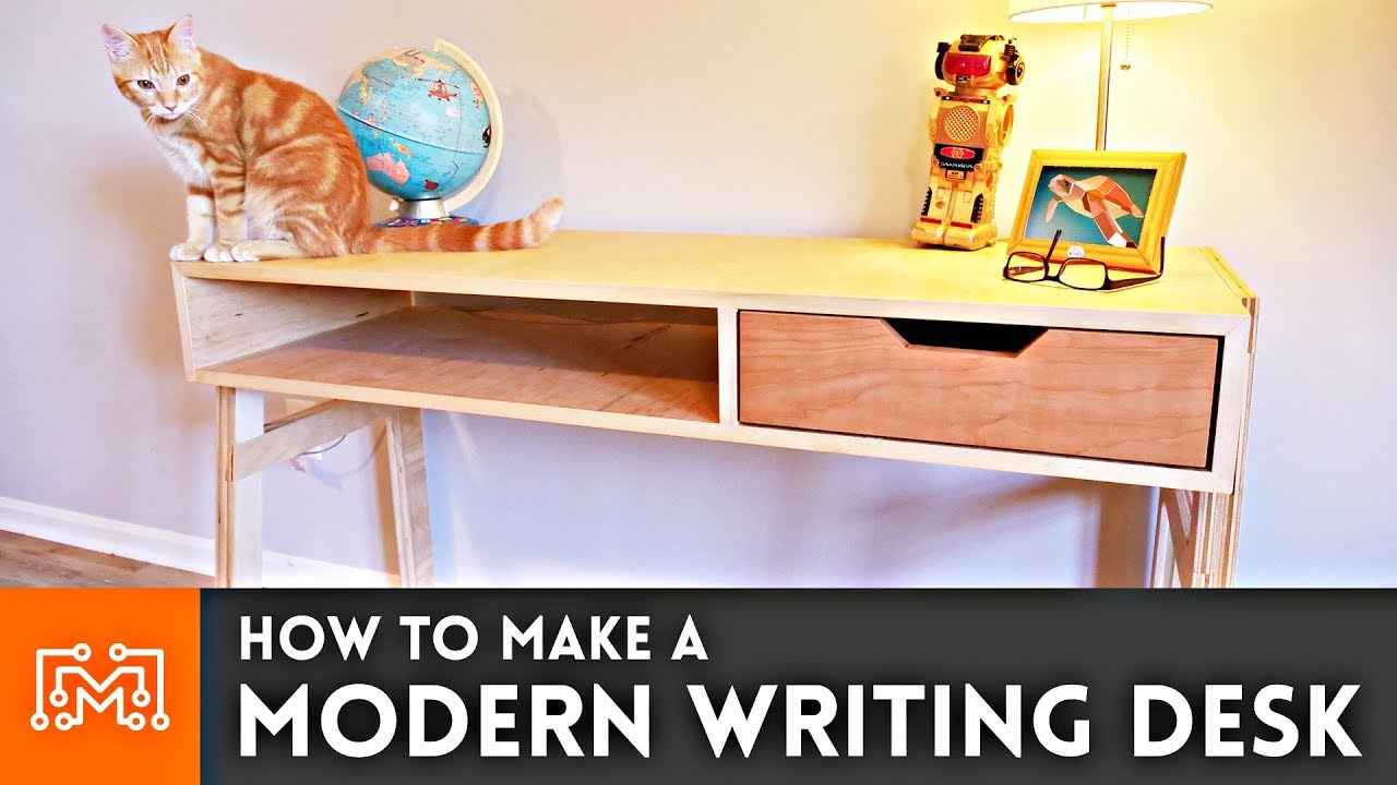 How to Make a Modern Writing Desk | I Like To Make Stuff