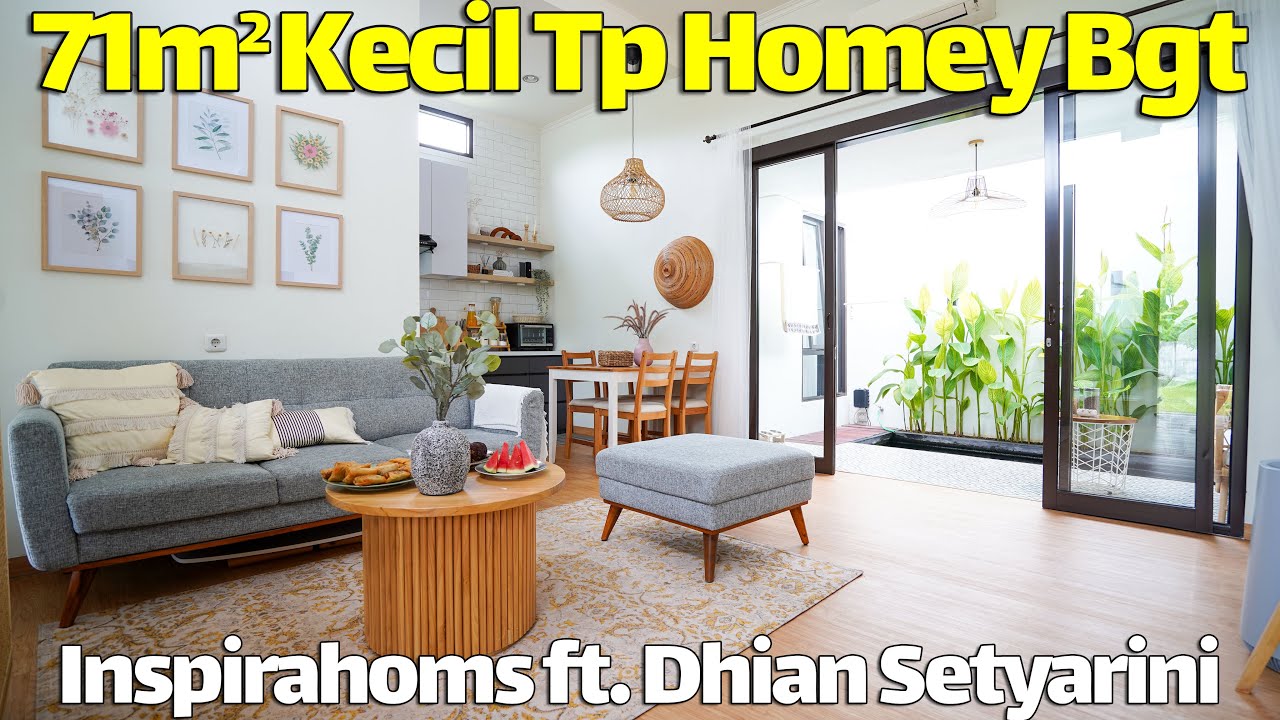 Rumah Kecil 71m2 Tapi Nyaman Sekali! Inspirahoms: Dhian Setyarini