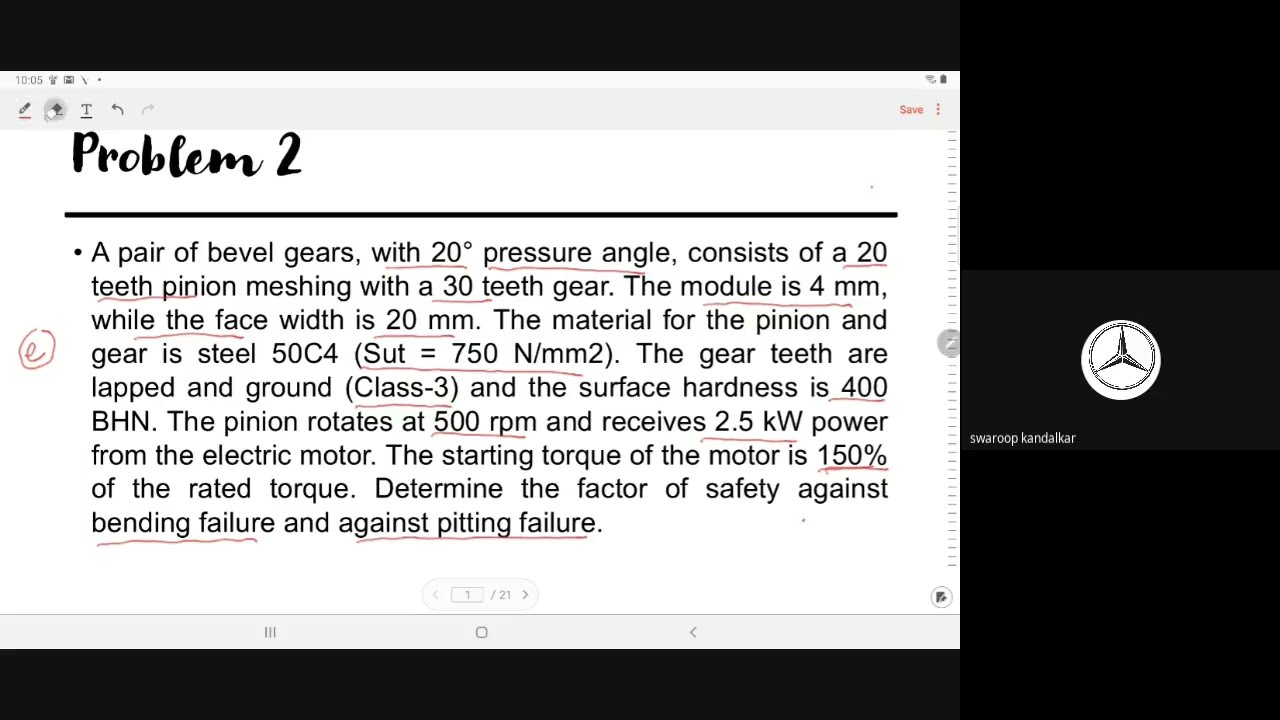 Bevel Gear Numericals