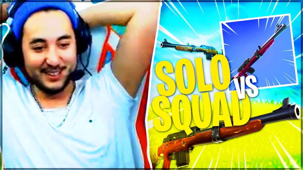 UNE SOLO VS SQUAD AVEC MA CARABINE ! ► FORTNITE