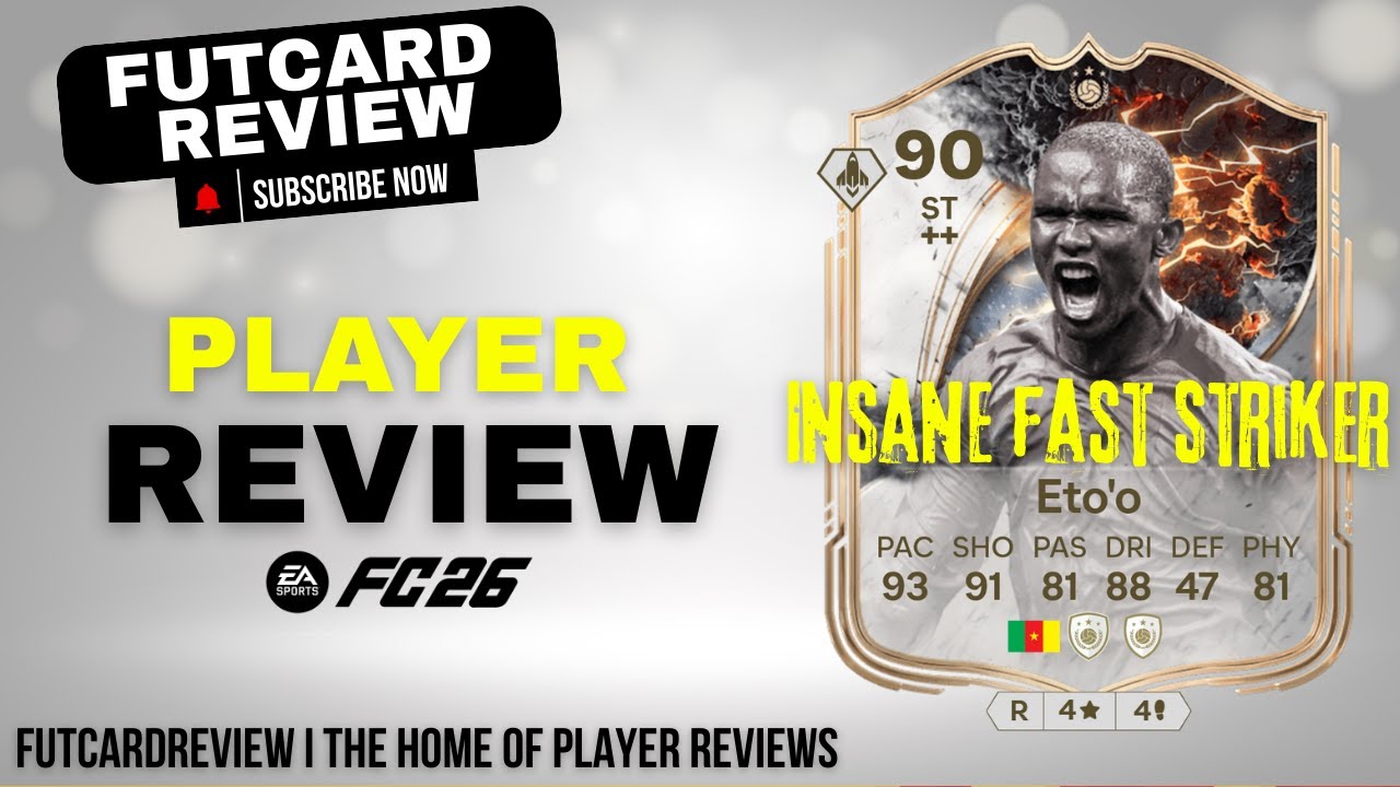 ⚡ 90 Thunderstruck ETO’O Review! 😳 The FASTEST Striker in FC 26?! | Quick Step+ Is Unreal! 🔥