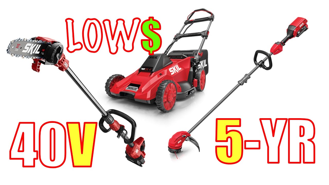 SKIL 40V Mower, String Trimmer, and Pole Saw Review [5-YEAR WARRANTY]