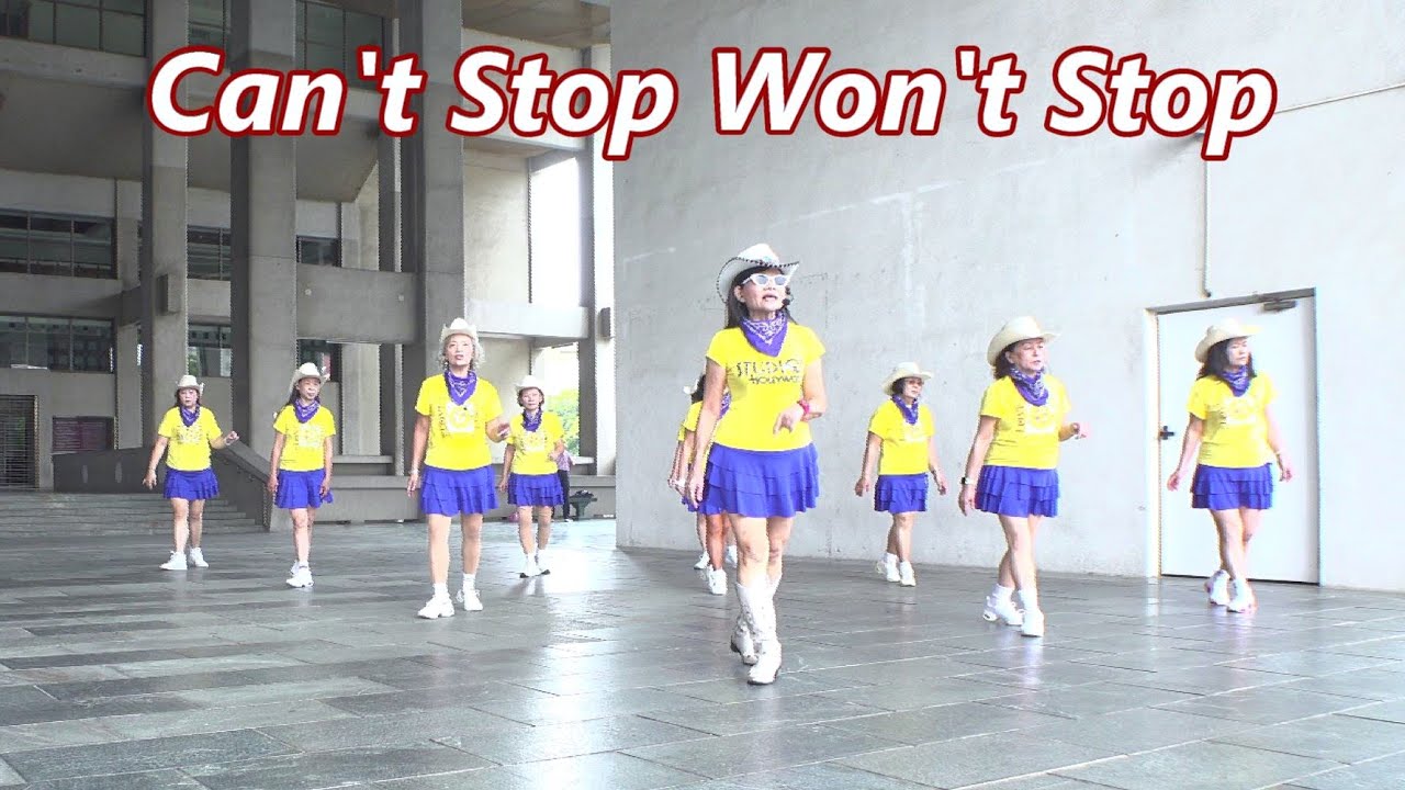 Can't Stop Won't Stop│Line Dance by Mark Paulino & Rob Fowler│Demo & Walk Through║美好時光滾滾而來│排舞│含導跳║4K