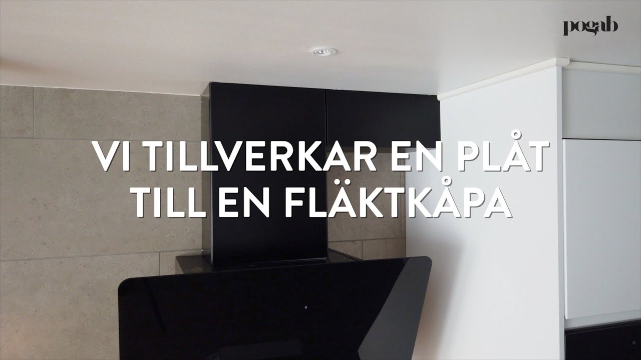 Vi tillverkar en plåt till en fläktkåpa |