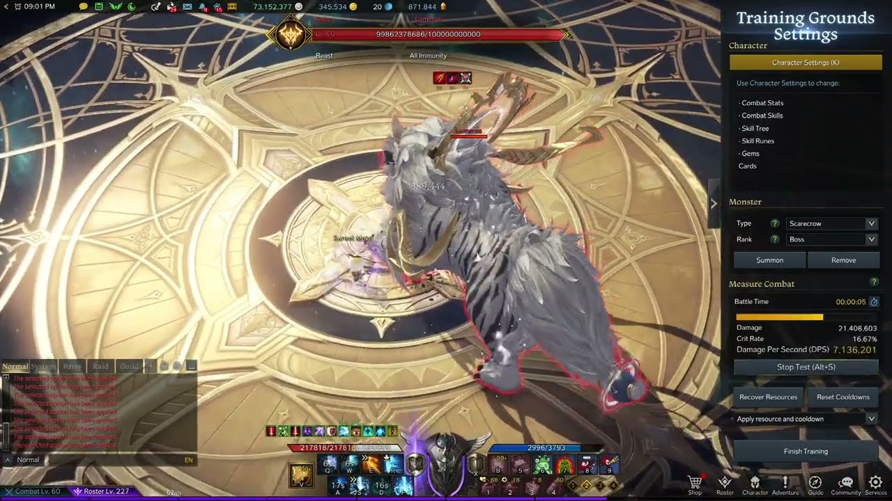 [Lost Ark] Gunlancer 8s burst across all blue and red builds