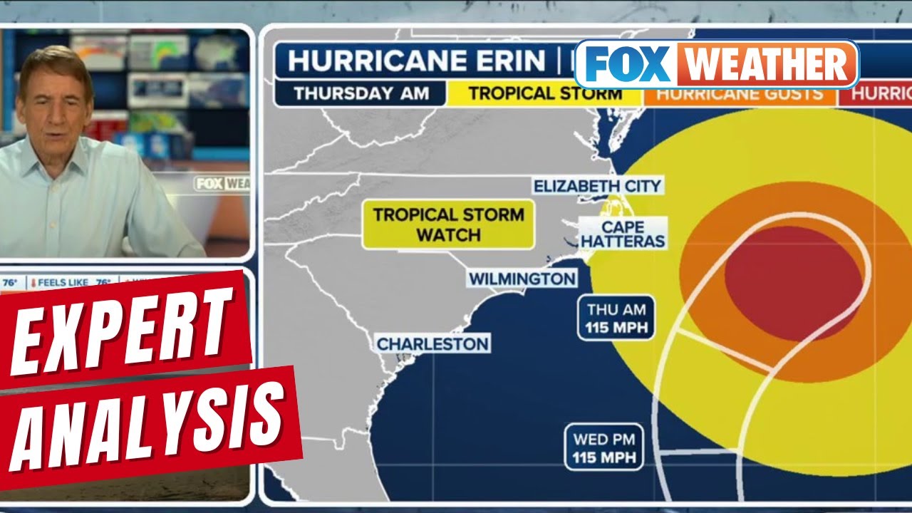 Bryan Norcross: Hurricane Erin Weakens, But Danger Remains Along East Coast