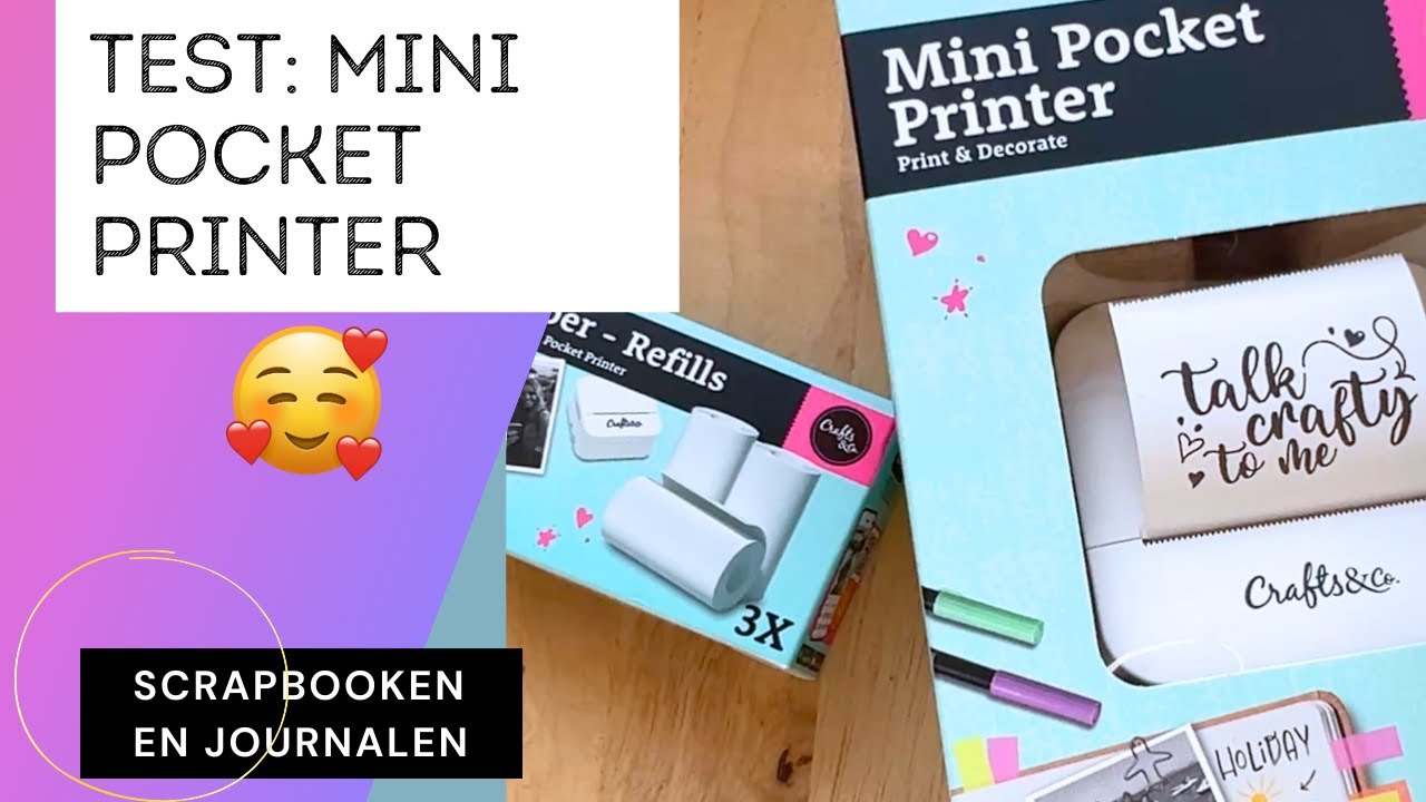 Review: mini pocket printer Action (Crafts & co) - wat vind ik er nu echt van? (Nederlandse review)
