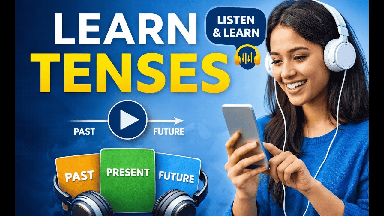 English Grammar Podcast | All 12 Tenses Listening Practice | Improve English While Listening