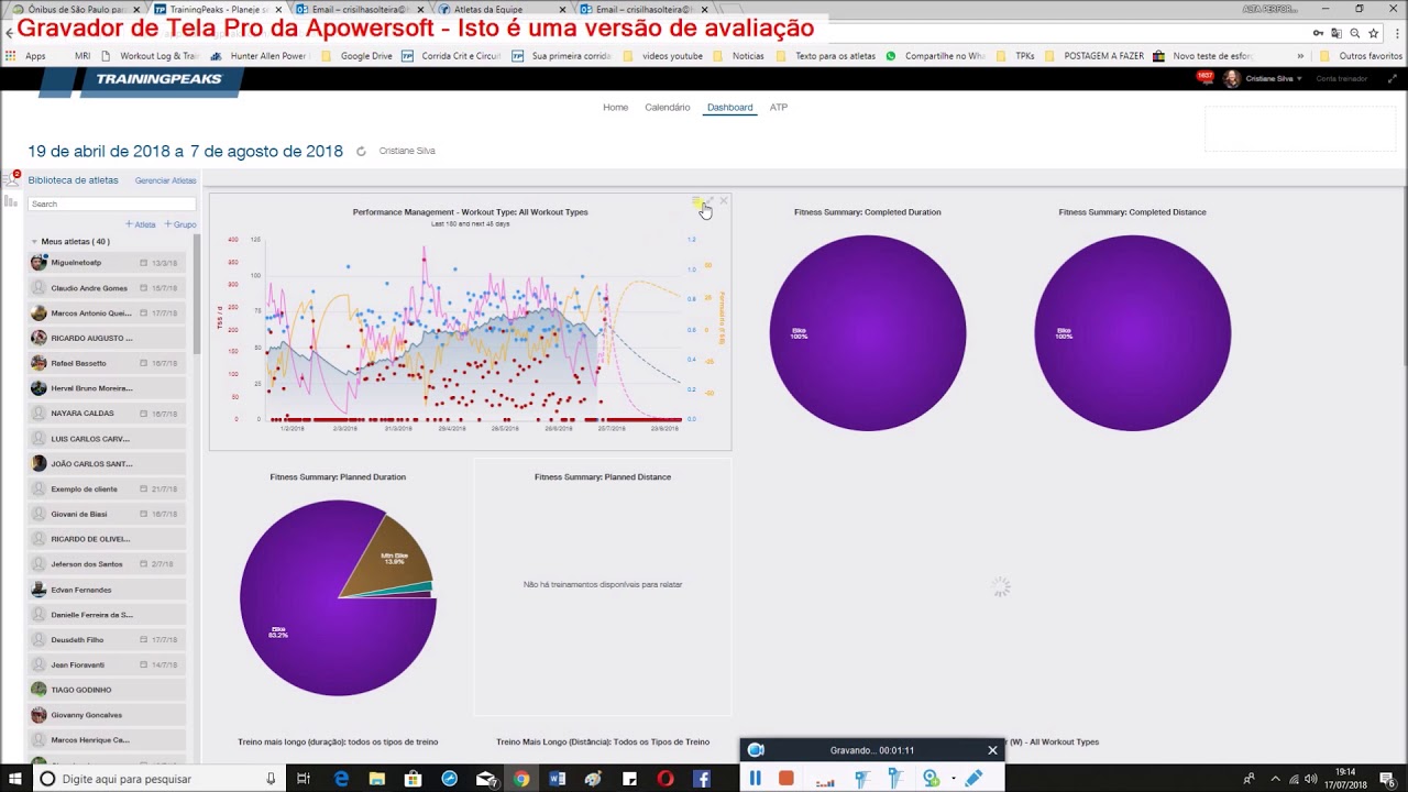 PLATAFORMA TRAINING PEAKS VIA PC