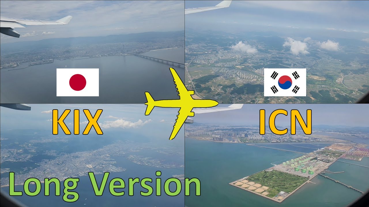 Osaka (KIX, 🇯🇵) to Seoul-Incheon (ICN, 🇰🇷) | Korean Air 724 | [Long Version] | June 2023