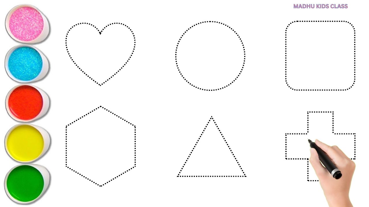 Shapes song for kids, Learn 2d shapes, colors for toddlers | Preschool Learning part