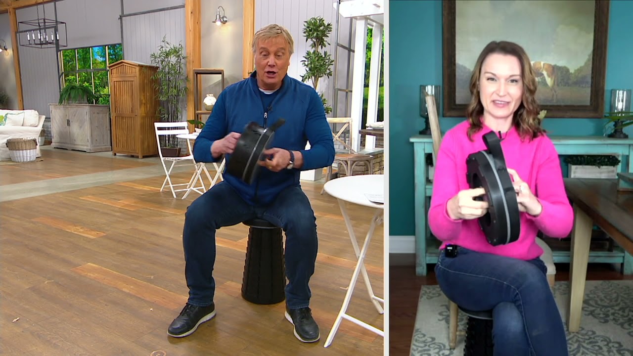 Twist'N Sit Telescoping Portable Stool Seat by MiniMax on QVC