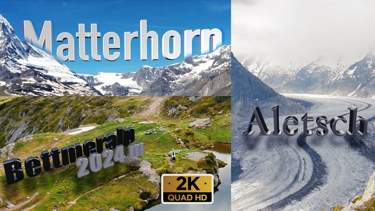 Swiss Pennine Alps 2K. Riederalp/ Aletch/ Zermatt/ Gornegrat/ Matterhorn