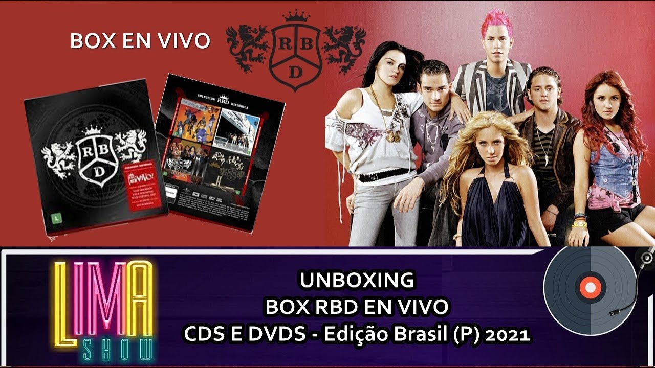 UNBOXING: BOX de CDS e DVDS RBD (Rebelde) - Em Vivo | LimaShow #100