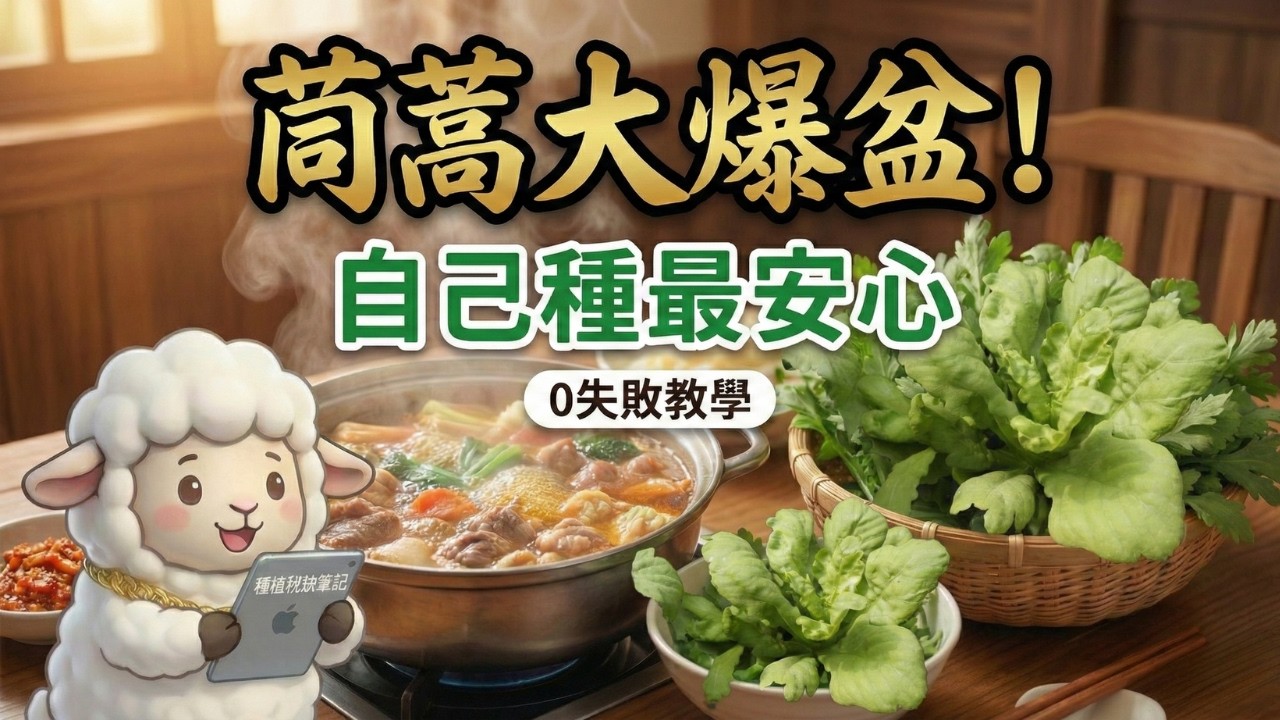 秋冬種菜推薦：茼蒿種植全攻略！從播種、施肥到採收，教你避開地雷種出無毒蔬菜