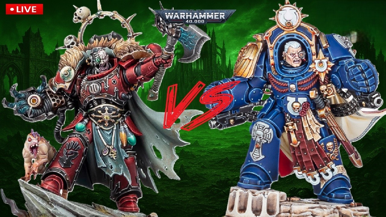 𖤓Chaos Marines(Huron's Marauders) vs ℧Ultramarines(Blades of Ultramar) Warhammer40k (TTS)!