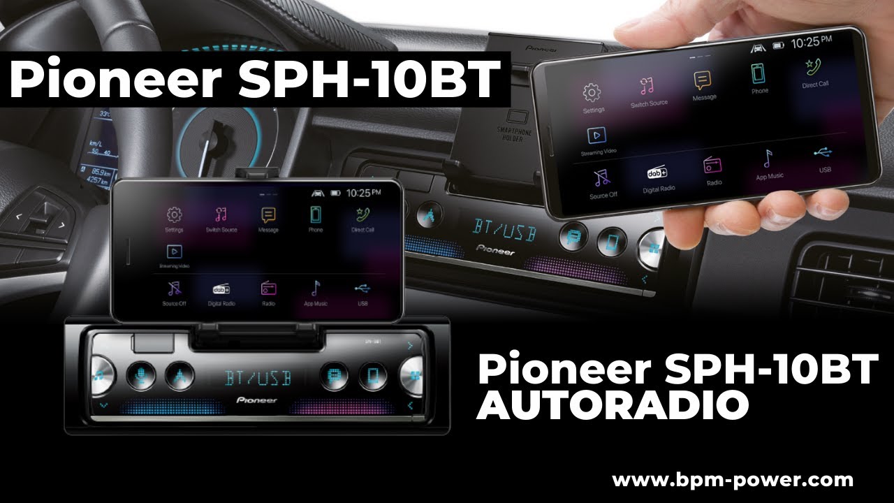 Pioneer SPH-10BT, autoradio 1 din e docking per smartphone tutto in uno!