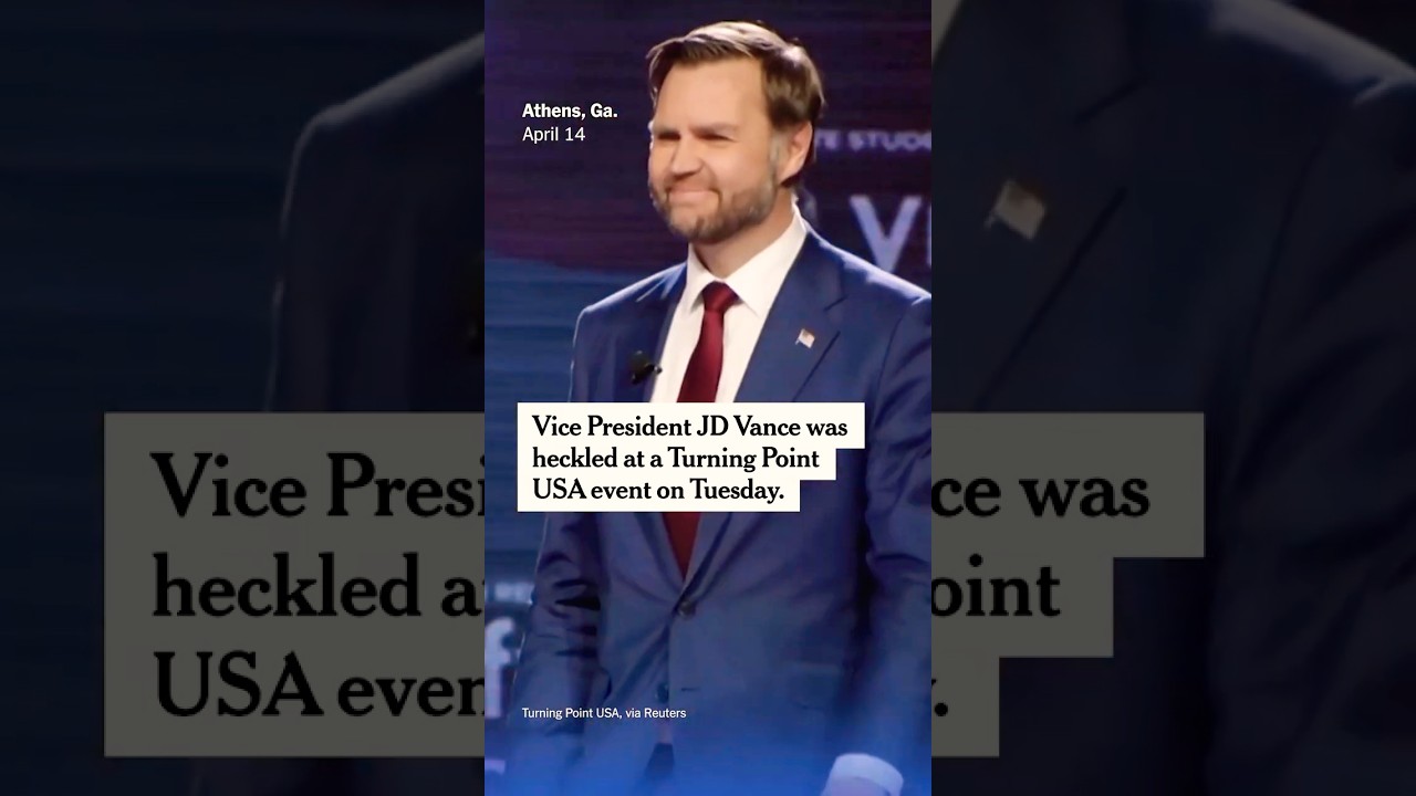 Vance Replies to Heckling at Turning Point Event, Pushes Back at Pope