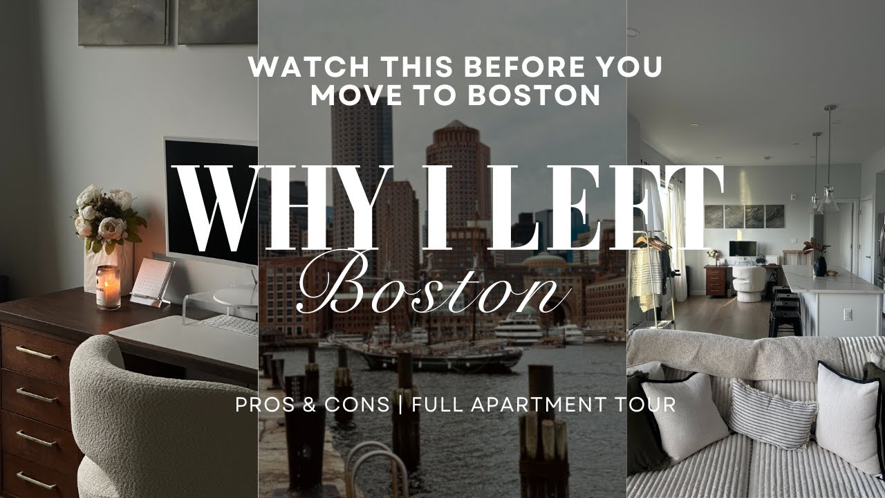 WATCH THIS BEFORE YOU MOVE TO BOSTON | Pros & Cons of living in Boston, Apartment Tour, Renting