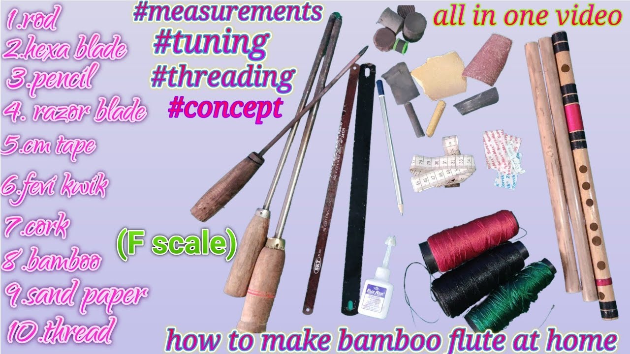 how to make bamboo flute in hindi | flute making tutorial #howtomakeflute  #flutemaking