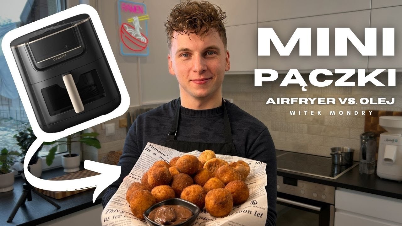 MINI PĄCZKI TWAROGOWE- AIRFRYER VS OLEJ - PRZEPIS KROK PO KROKU