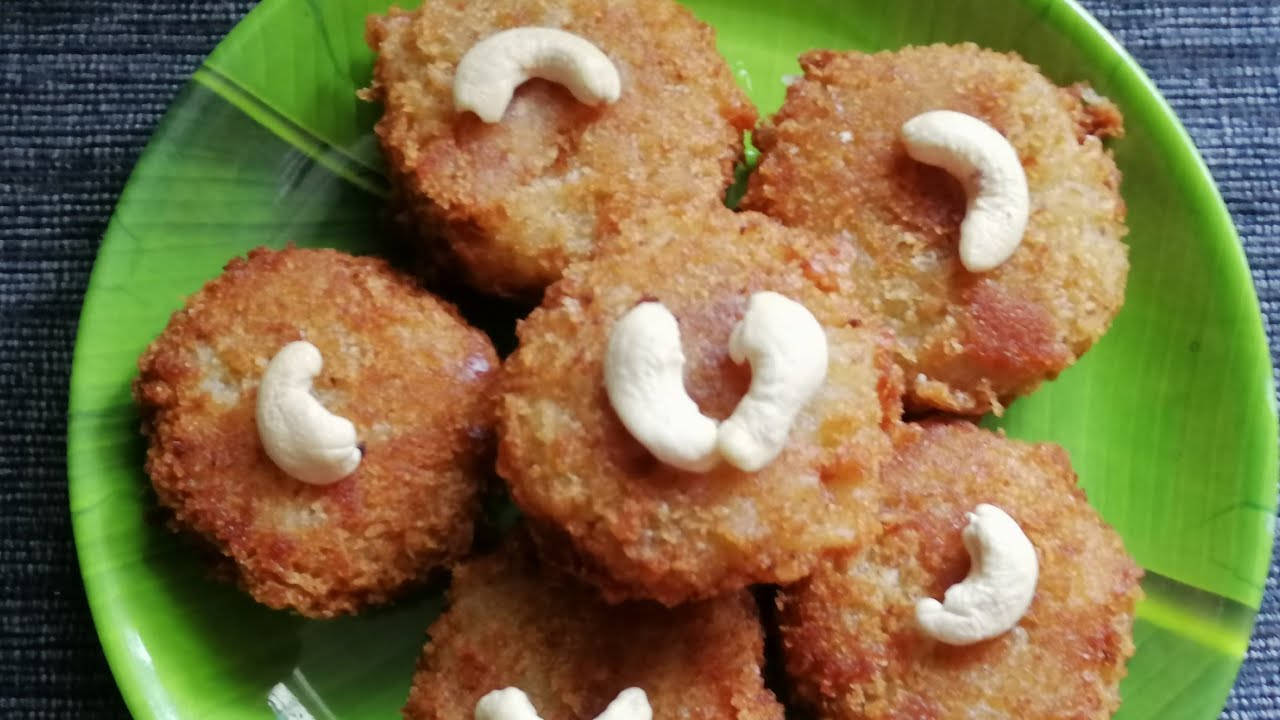 QUICK AND EASY SWEET  BANANA CUTLET