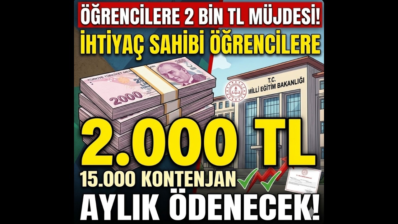 Valilikten öğrencilere kantin desteği: Aylık 2 bin TL yüklenecek