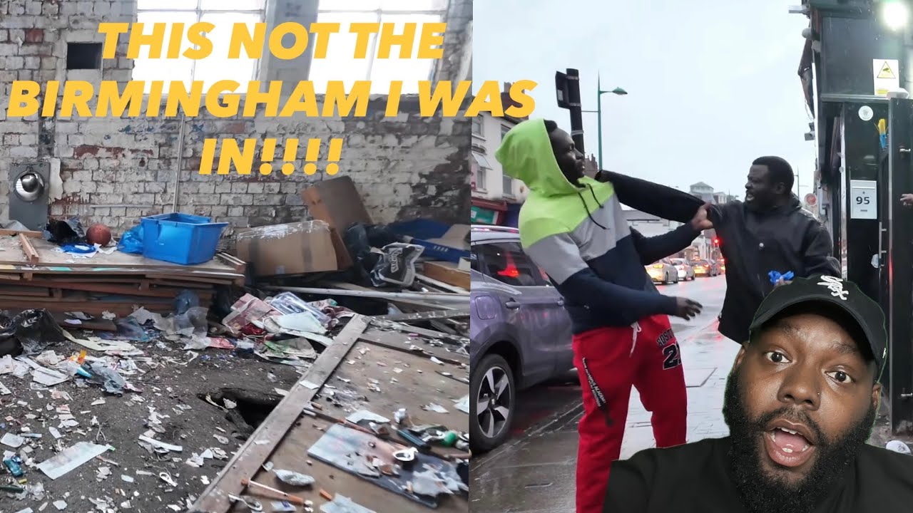 CHICAGO DUDES REACTION TO BIRMINGHAM - Street Fighting In Brum! Birminghams Biggest Crack Den!