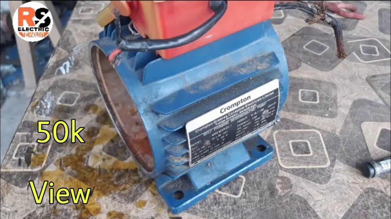 Crompton 0.75 / 1 HP 24 slot 2800 Rpm & Full information wanding deta