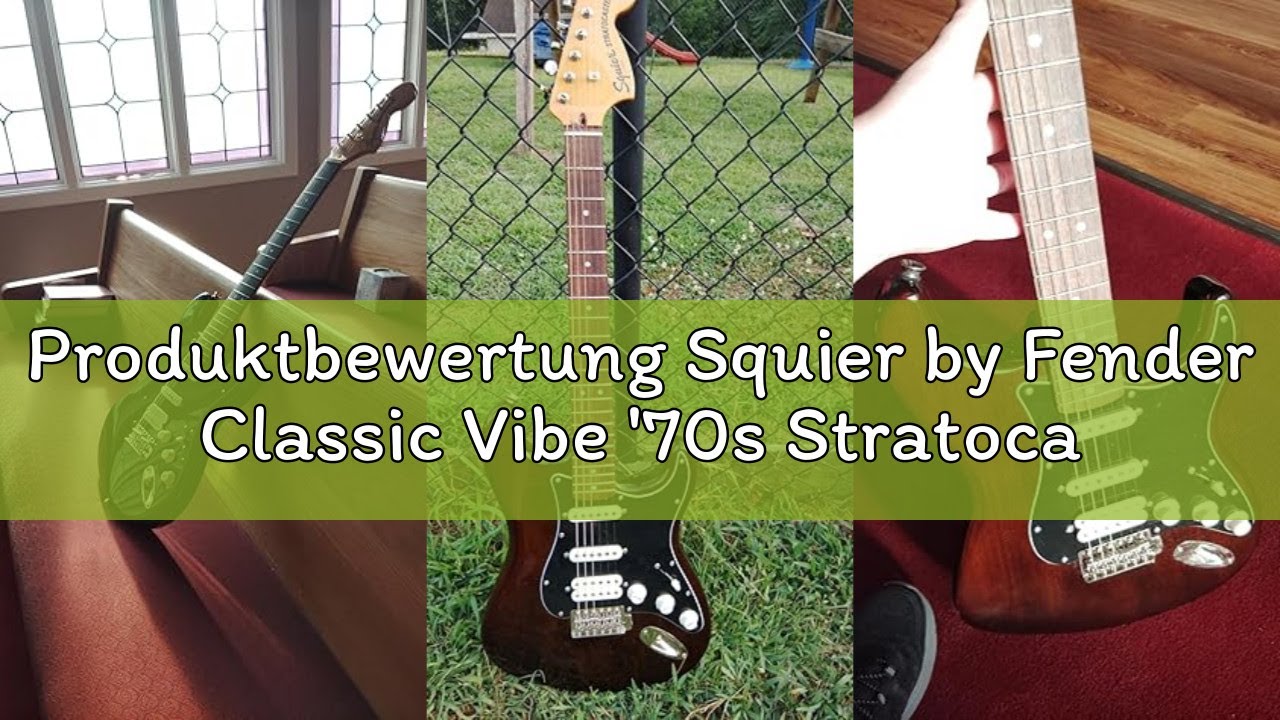 Produktbewertung Squier by Fender Classic Vibe '70s Stratocaster E-Gitarre, Olympic White, Retro-Des