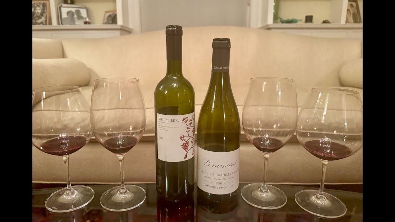 Domaine de Montille Pommard Grands Epenots 2009 et Montevetrano Colli di Salerno IGT 2001