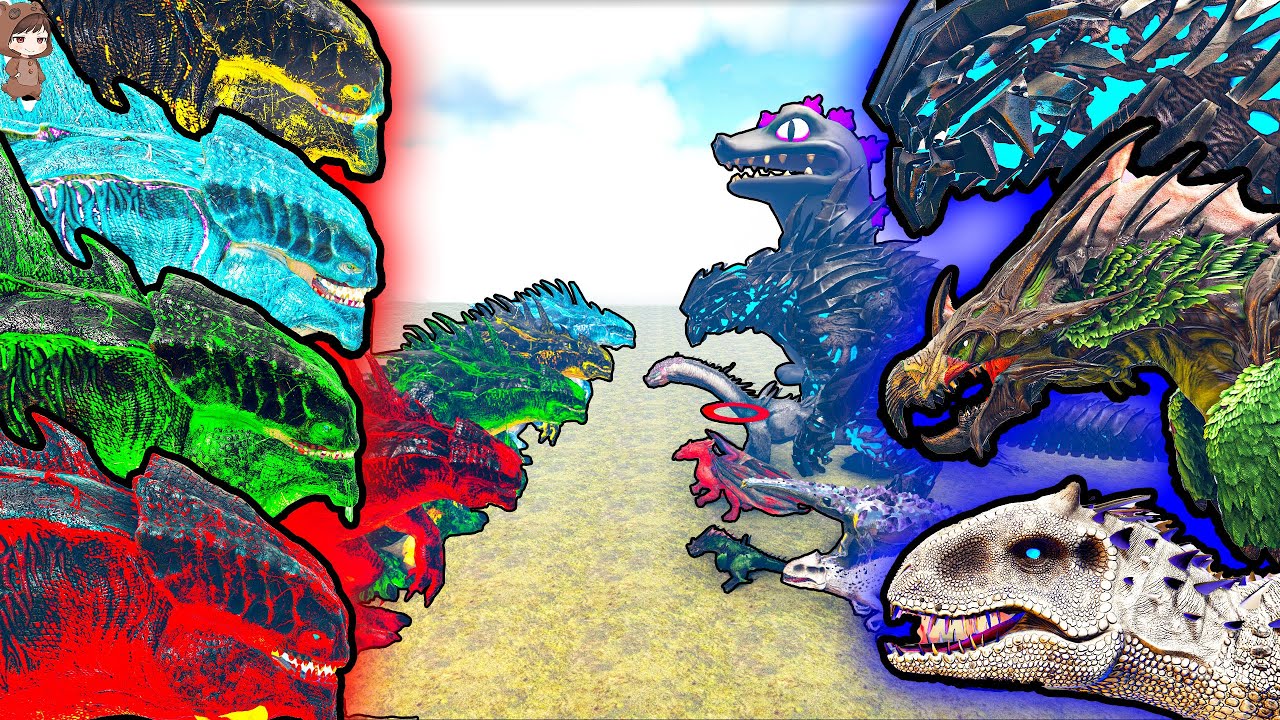 4 Elemental Colossuses VS Mod Bosses | ARK Mod Battle Ep.259