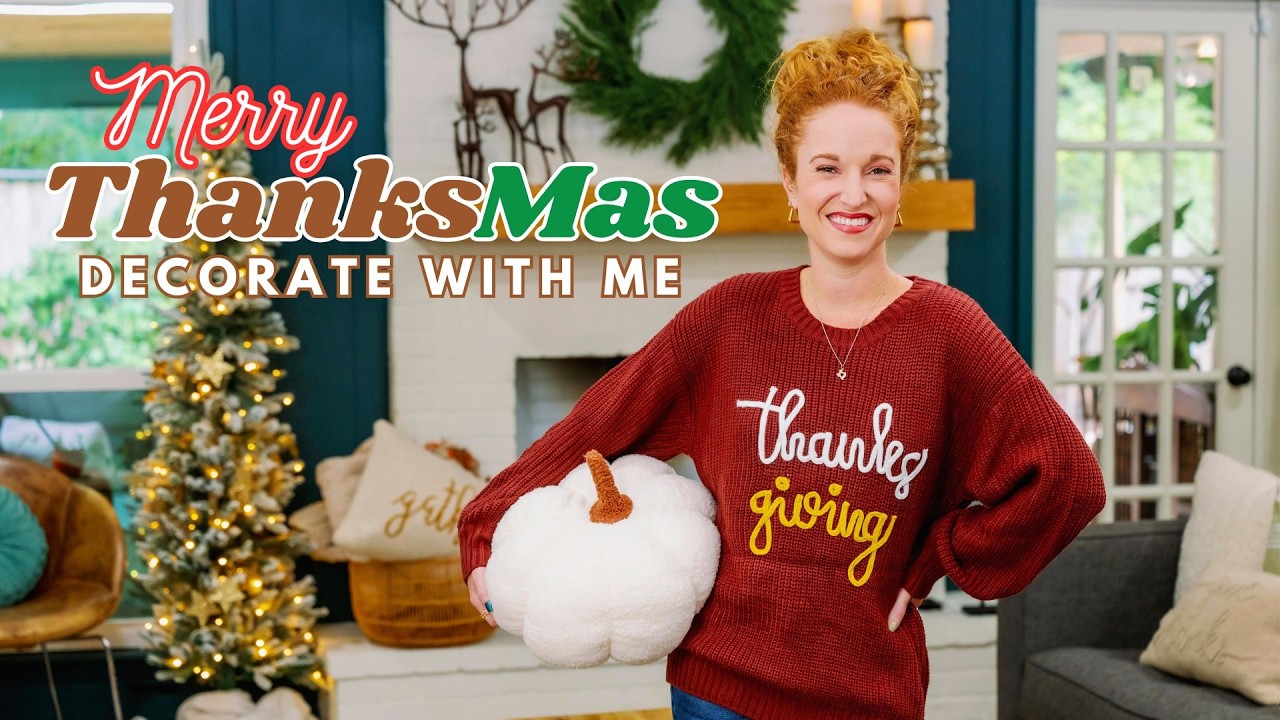 Thanksgiving Decorate with Me | Celebrating Thanksmas 🦃🌲