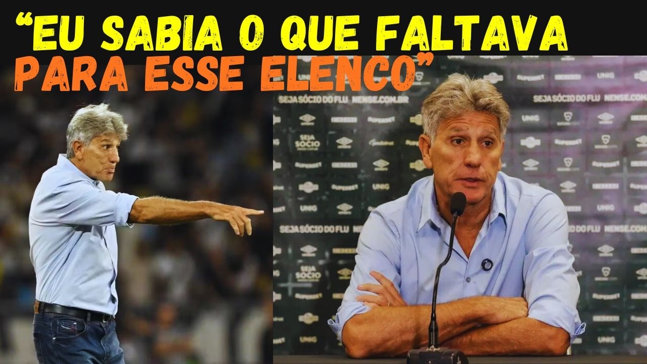 Renato Gaúcho, fala sobre a vitória de virada .