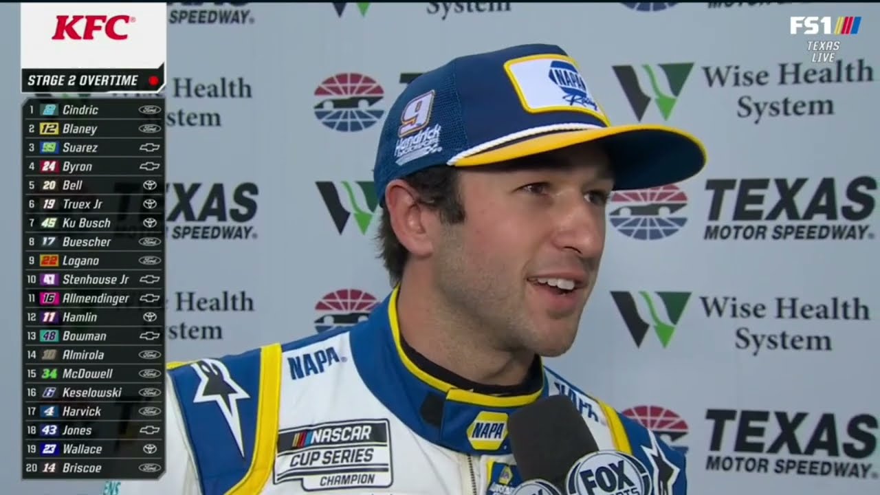 ROSS CHASTAIN CHASE ELLIOTT POST CRASH INTERVIEW - 2022 NASCAR ALL-STAR RACE NASCAR CUP SERIES TEXAS