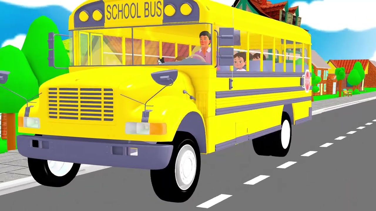 Wheels On The Bus Song | Funny Bunny - Nursery Rhymes & Kids Songs Compilation