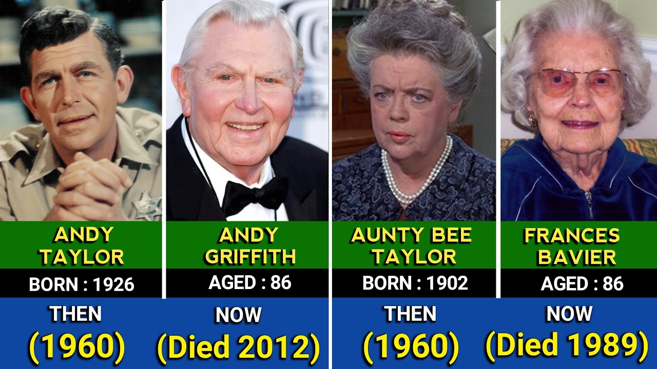 The Andy Griffith Show Cast Then And Now