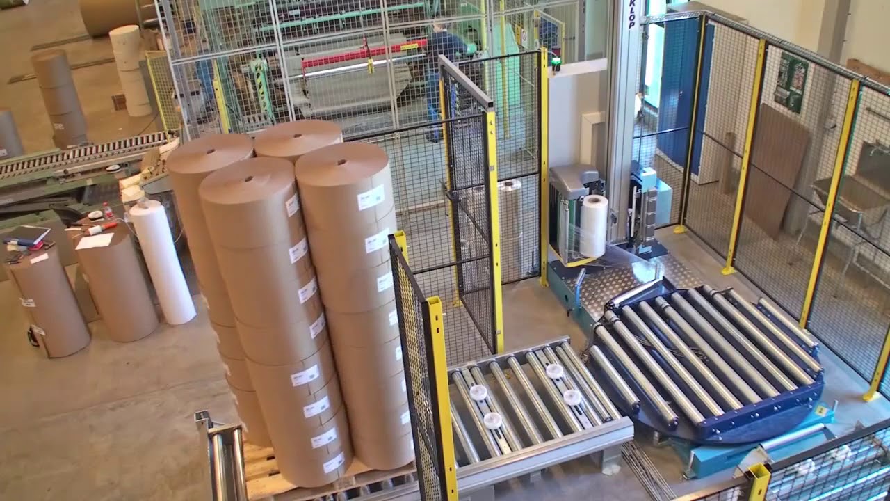 Stretch wrapper GL 1000 by Cyklop Teknik at Kinnareds Well, Sweden