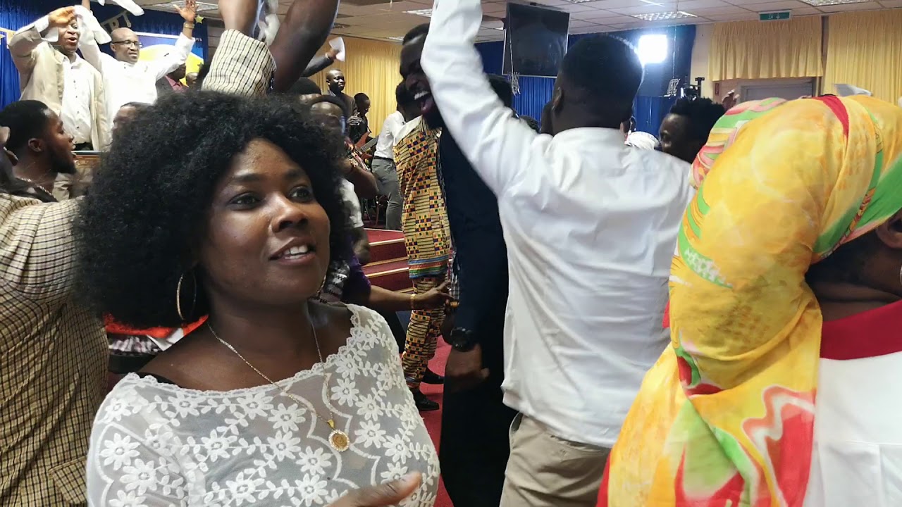 Praises to welcome the new year, 2019 at Hamburg Central during the 31st Watch Night Service.