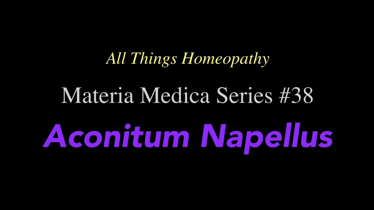 Материя медика, серия № 38 Aconitum Napellus