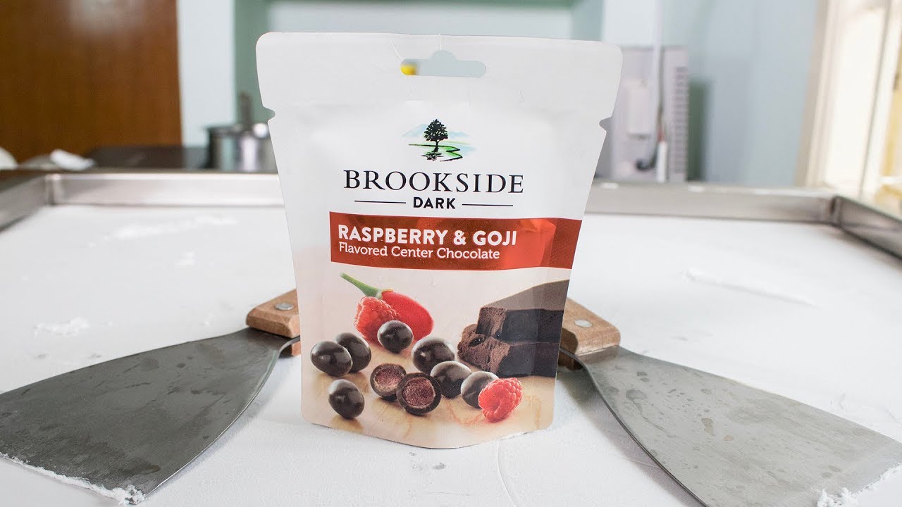Brookside Raspberry & Goji Ice Cream Rolls Experiment
