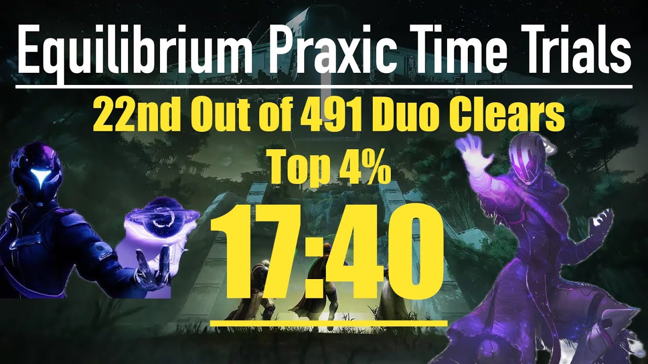 17:40 Duo Void Warlock Equilibrium 22nd / 491 Duo Clears! #PraxicTimeTrials #destiny2motw