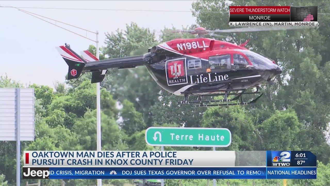Oaktown man dies following U.S. 41 pursuit crash