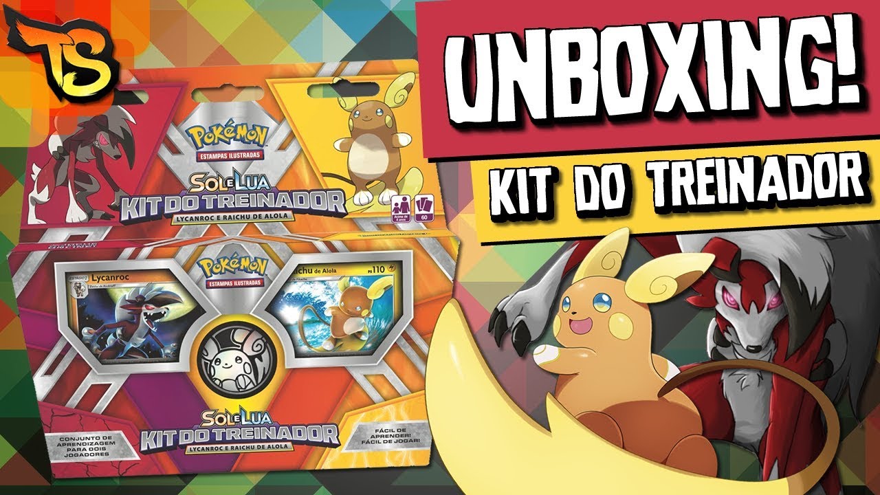UNBOXING Kit do Treinador Lycanroc e Raichu de Alola! (Pokémon TCG)