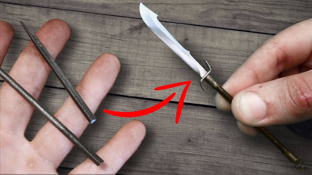 Turning Broken File into Mini Exotic Oriental Weapon