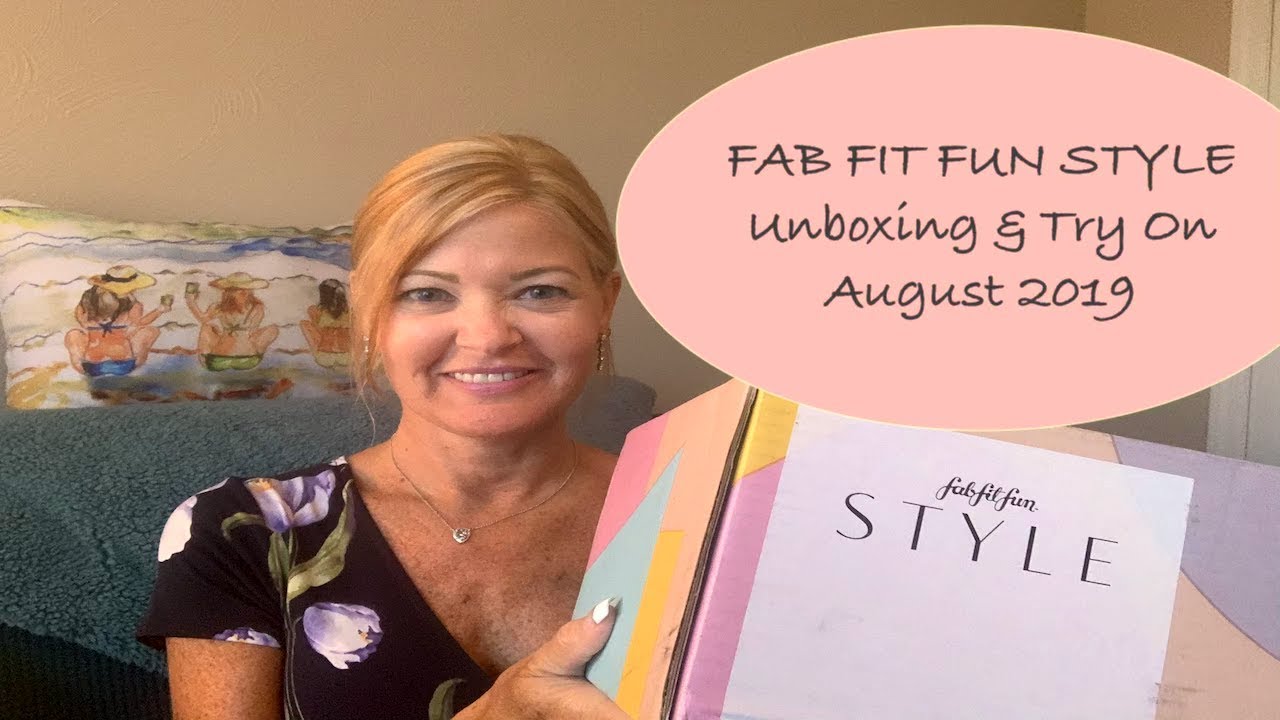 FabFitFun Style Box - August 2019:  Unboxing & Try On...three outfits!!👗💜