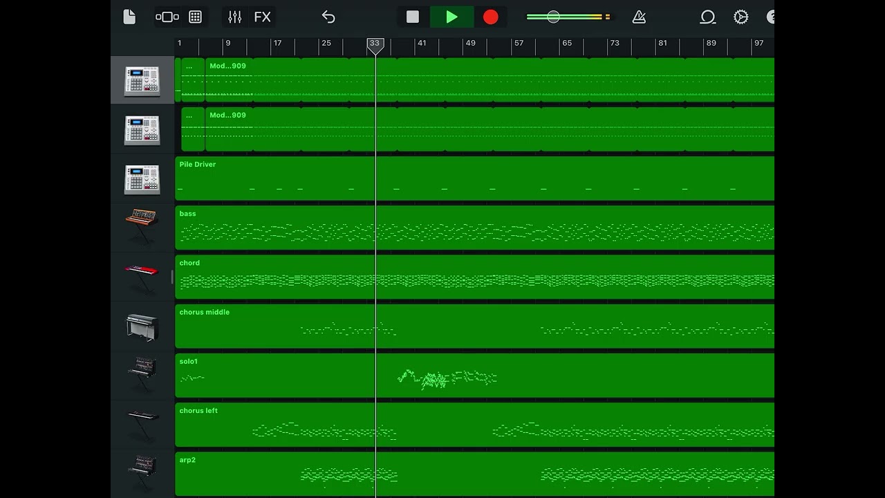 あさやけもゆうやけもないんだ(garageband＋midi)