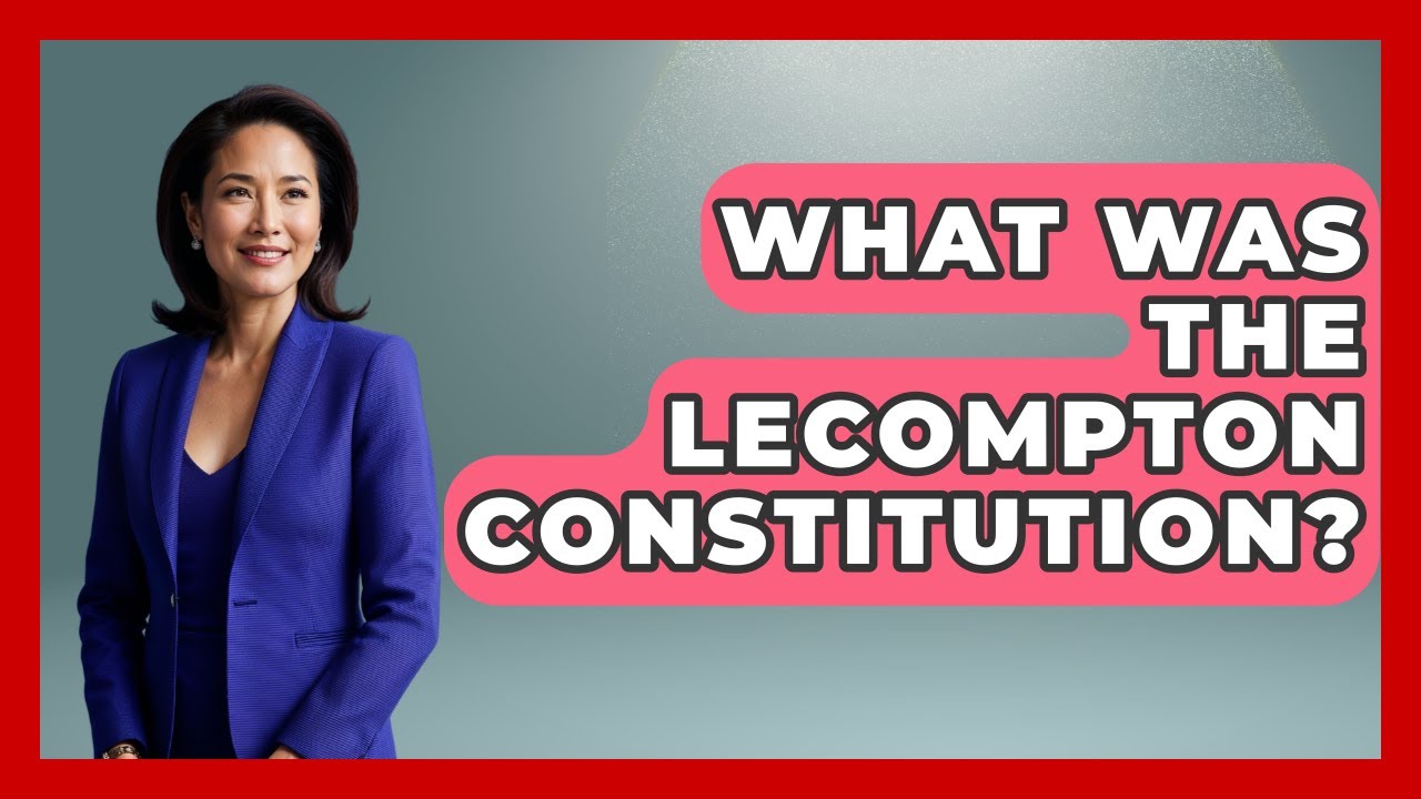 What Was The Lecompton Constitution? - The Civil War Nerds