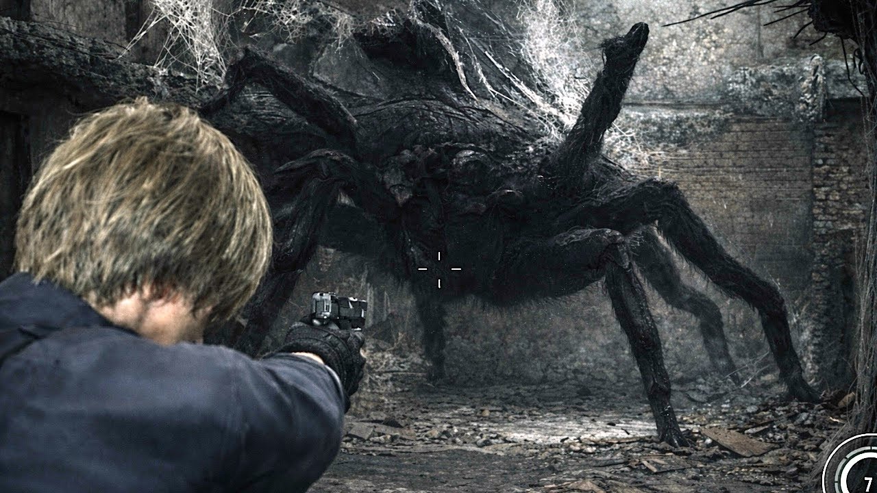 Giant Spider (Raccoon City) Boss Fight - Resident Evil 9 Requiem - Nintendo Switch 2 4k